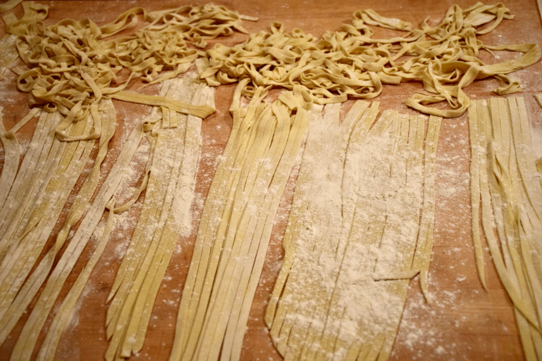 Handmade Pasta & Meatballs with Sabor de Salsita