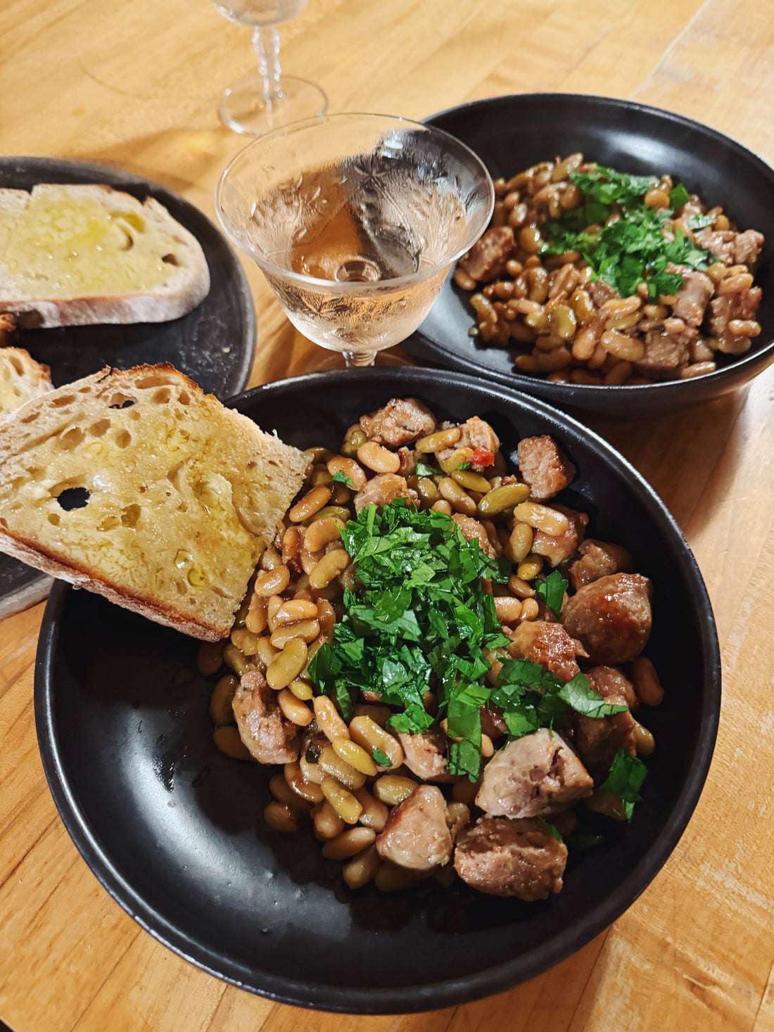 Pot Beans with Salsa Verde Asado