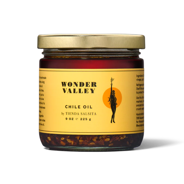 wonder valley  tienda salsita collab chile oil 